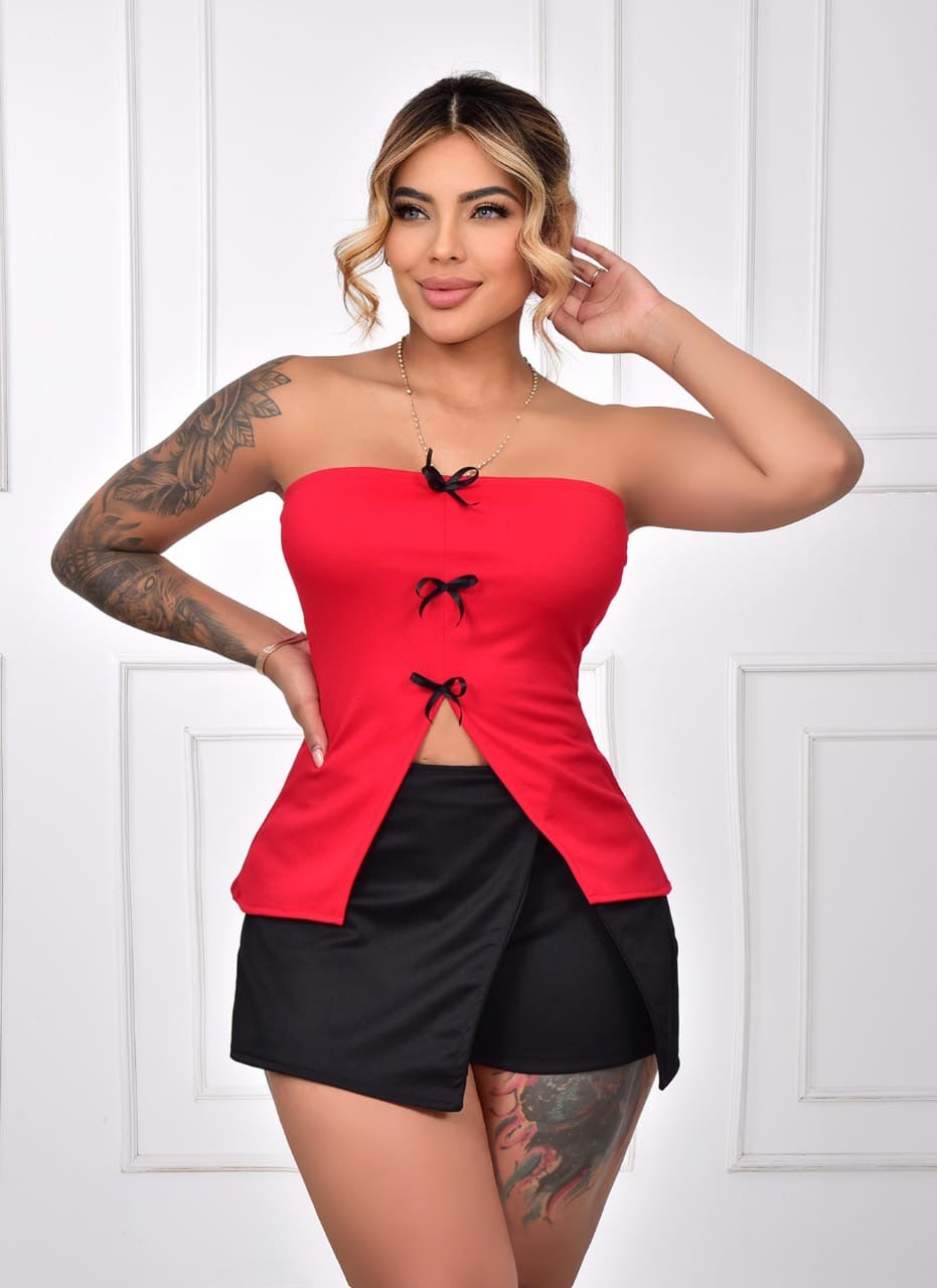 Blusa Estraple Moños